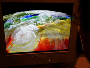 Siêu máy tính Earth Simulator có thể dự báo thời tiết trong 30  (Ảnh: AP)