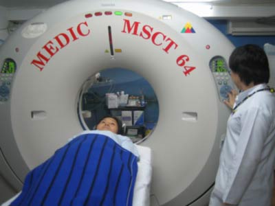 Máy siêu âm MSCT 64 có thể chụp mạch máu dài 1,8m, từ tim đến đầu chân